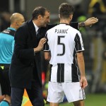 Pjanic e Allegri Milan-Juve
