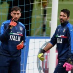 Gianluigi Donnarumma e Gianluigi Buffon