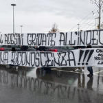 Striscione Juve Lazio