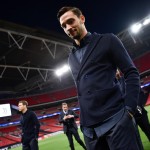 Mattia De Sciglio durante il walk-around a Wembley nella vigilia di Tottenham-Juve
