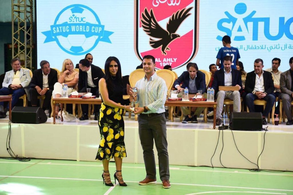 Tiago Guadalupe insieme alla principessa del Qatar