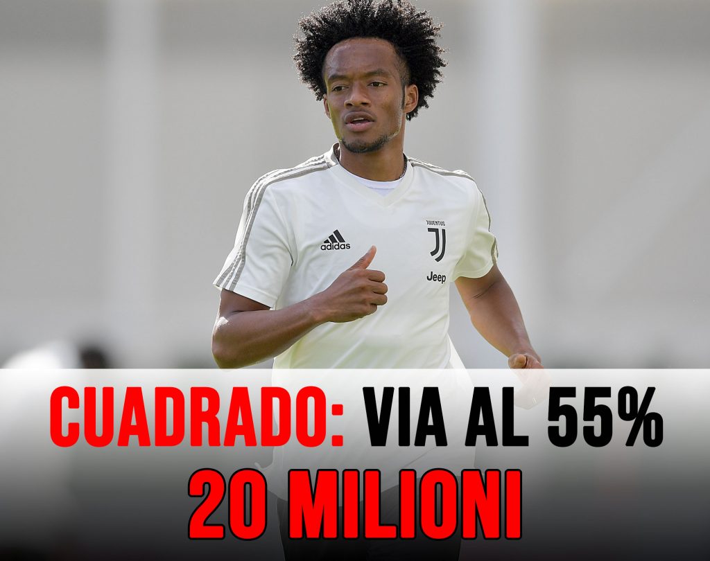 Calciomercato Juve: Cuadrado in partenza, ipotesi Cina.
