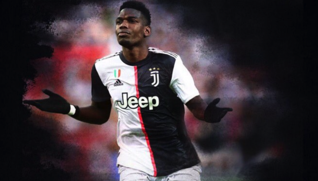 Pogba con la nuova maglia bianconera