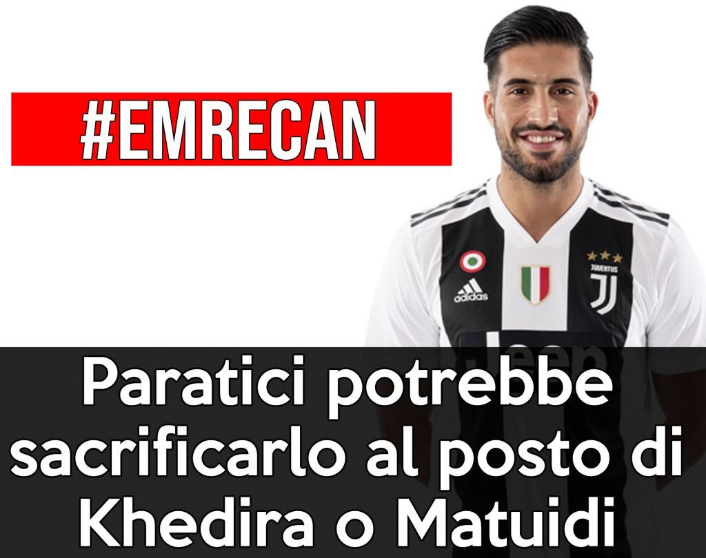 Mercato Juve: possibile sacrificio di Emre Can?
