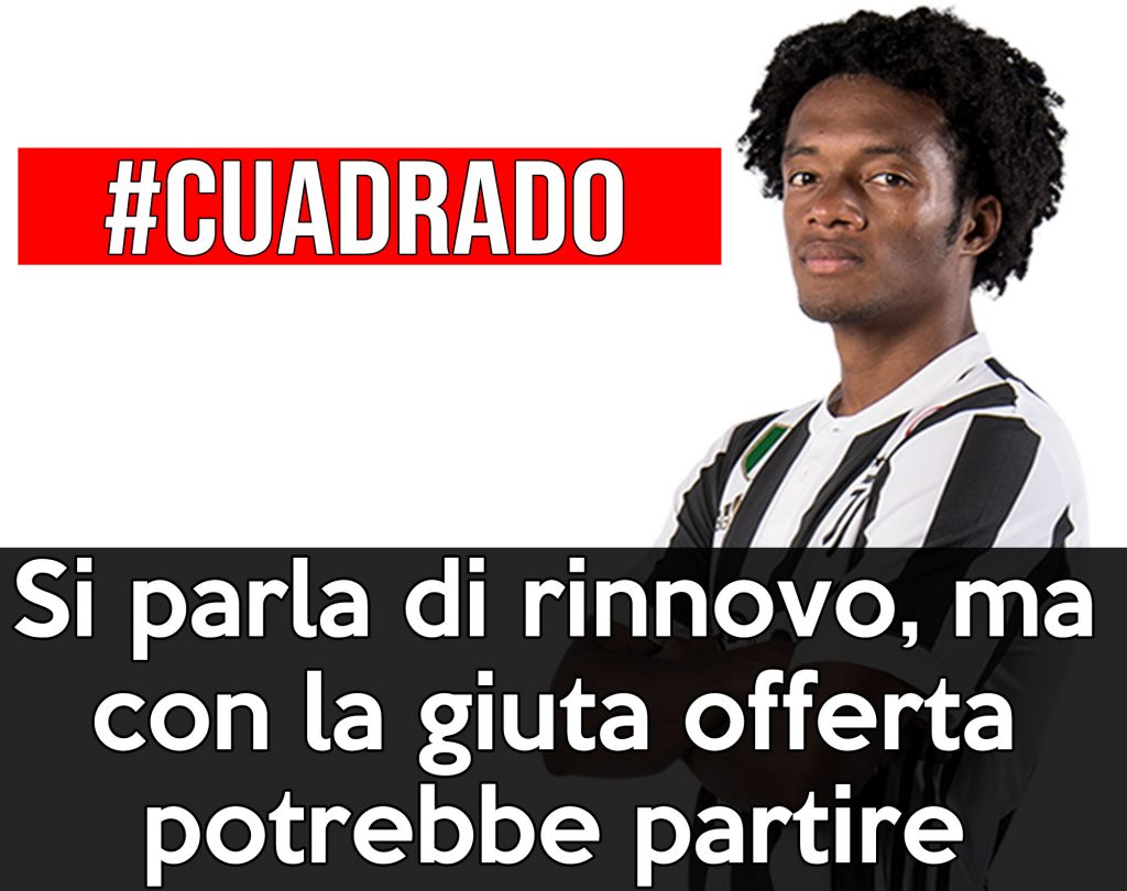 Mercato Juve: Cuadrado tra rinnovo e cessione.