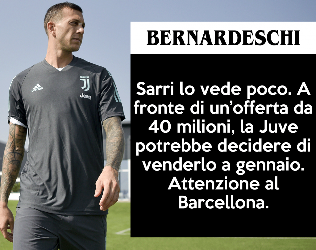 Mercato Juve: Bernardeschi valutato 40 milioni.