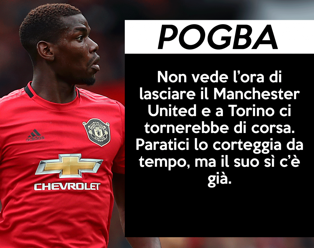 Calciomercato Juventus: Pogba sogna il ritorno.