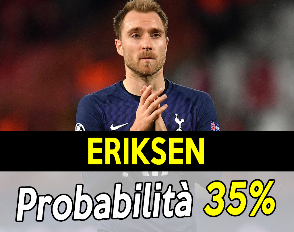 Mercato Juve - Christian Eriksen piace moltissimo.
