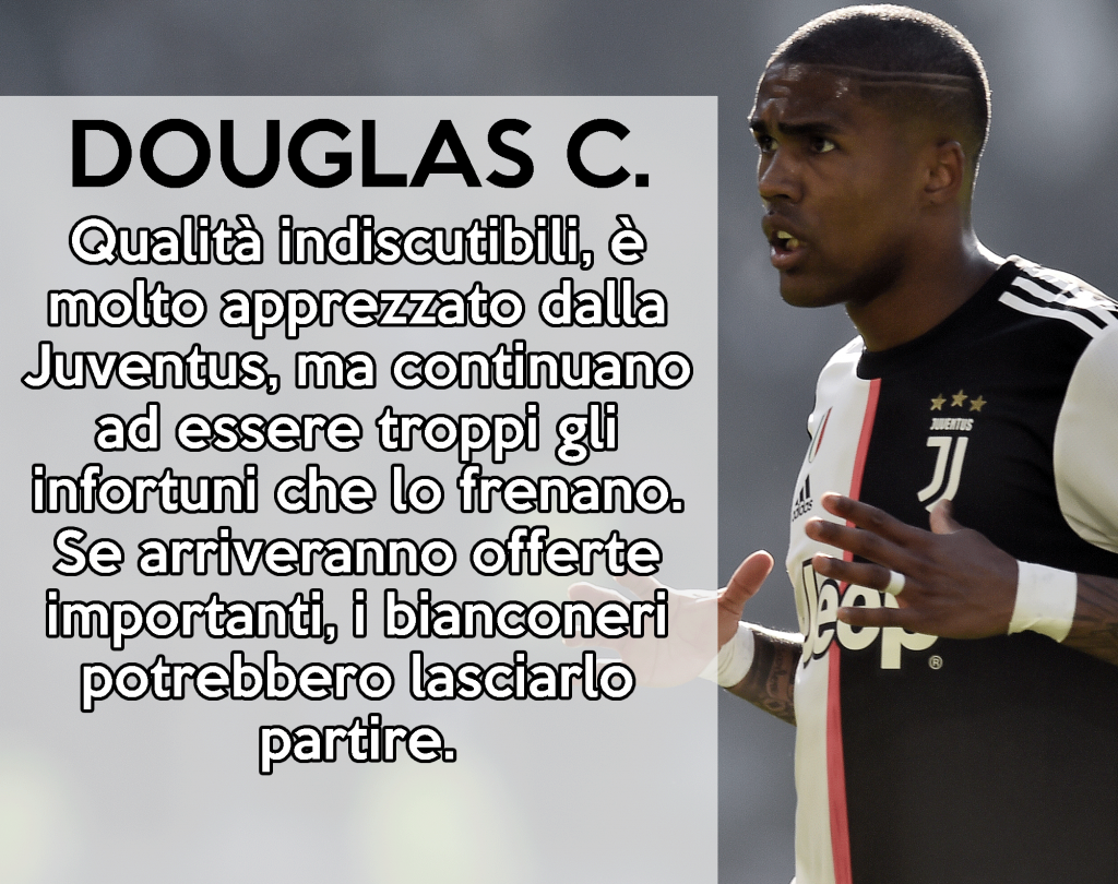 Calciomercato Juventus - Douglas Costa interessa ancora a molte big europee.