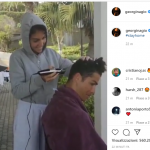 Georgina taglia i capelli a Ronaldo