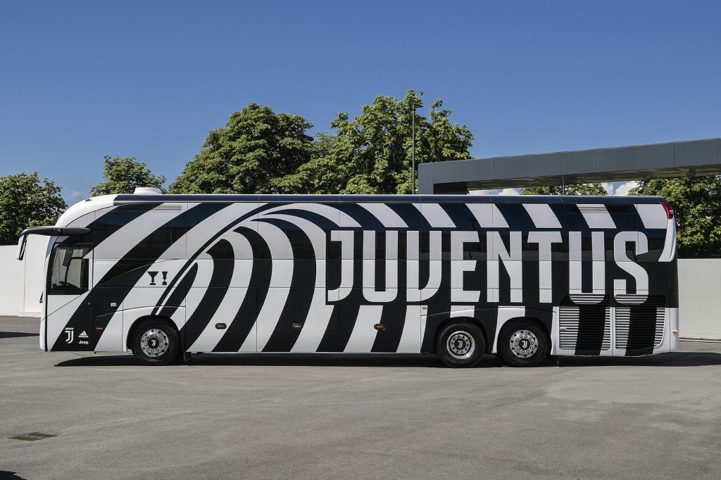 Juventus Unveils New Club Bus
