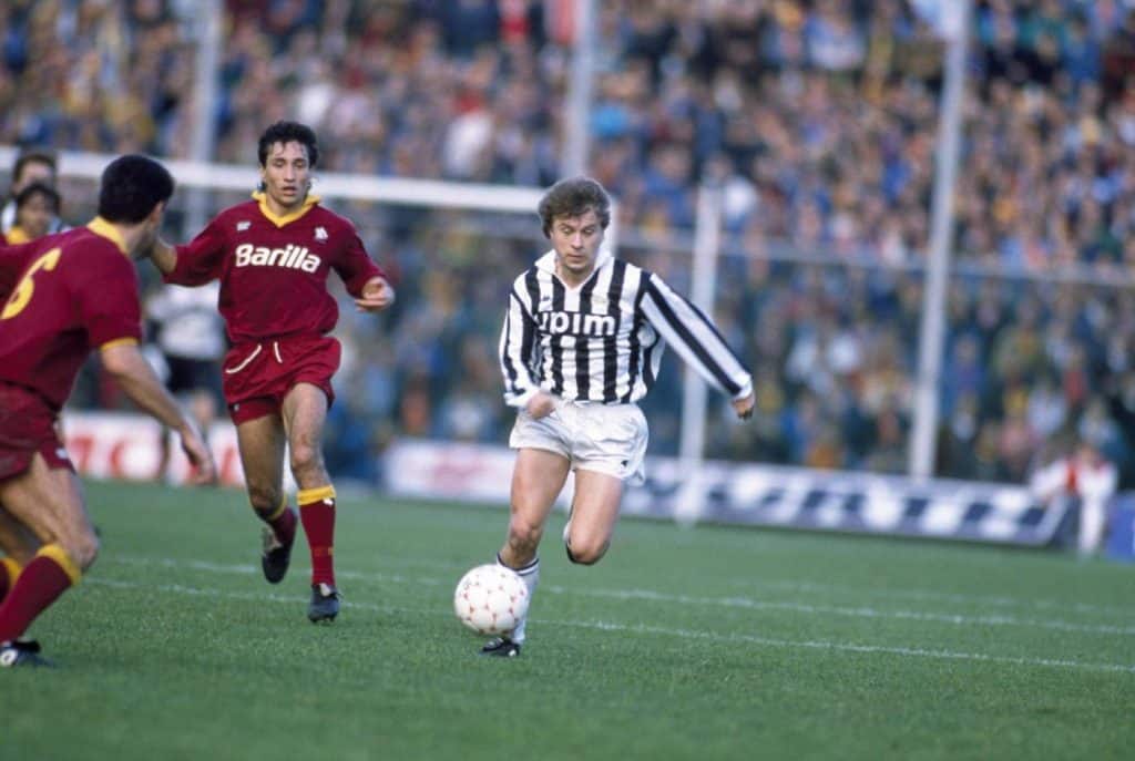 Zavarov con la maglia della Juve
