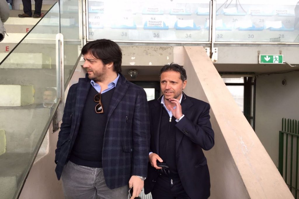Javier Ribalta con Fabio Paratici