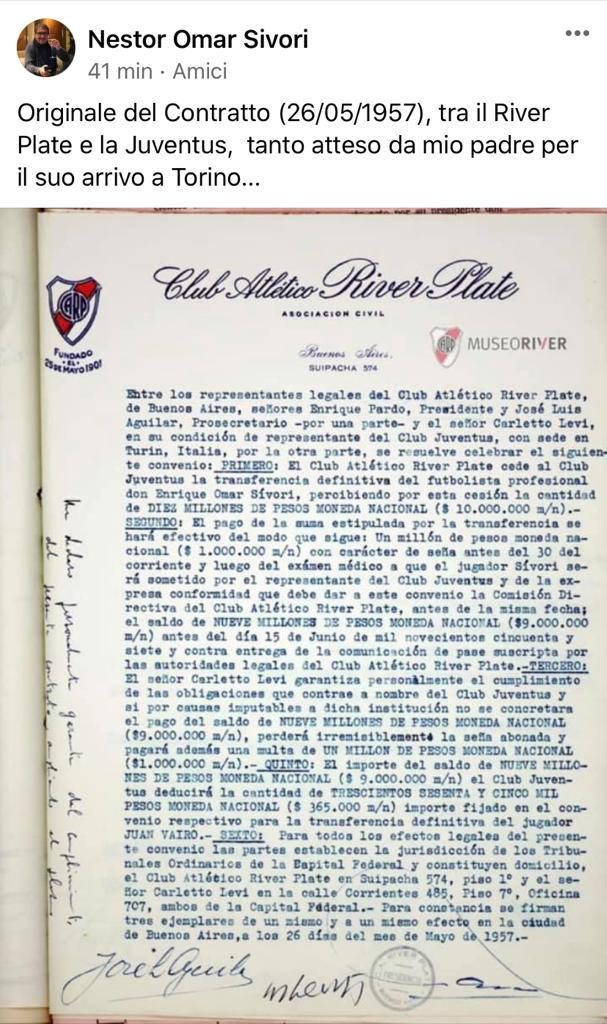 Contratto Sivori
