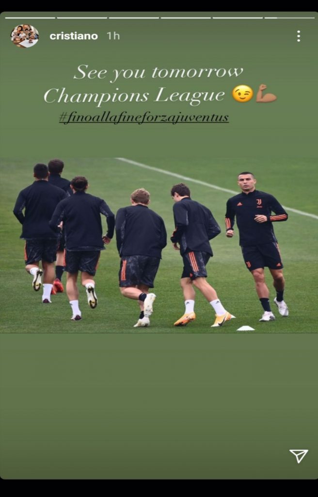La storia Instagram di Cristiano Ronaldo