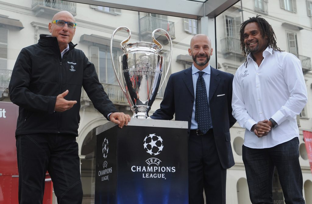 Graziani con Vialli e Karembeu