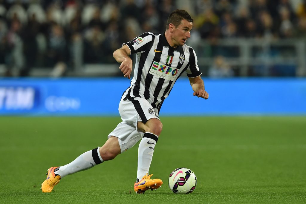Simone Padoin in azione con la maglia della Juventus