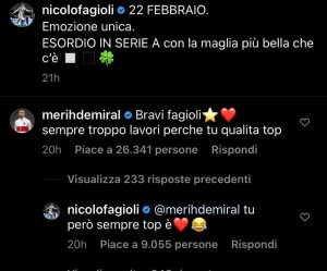 Botta e risposta tra Fagioli e Demiral