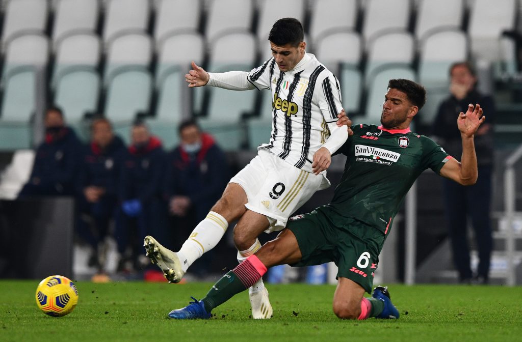 L'attaccante della Juventus Alvaro Morata