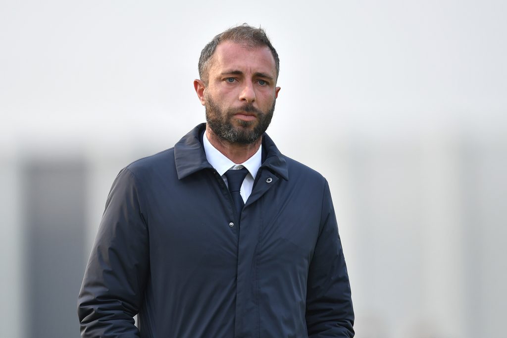 L'allenatore della Juventus Primavera Under 19 Andrea Bonatti