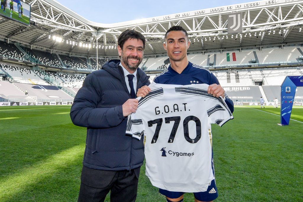 Andrea Agnelli e Cristiano Ronaldo