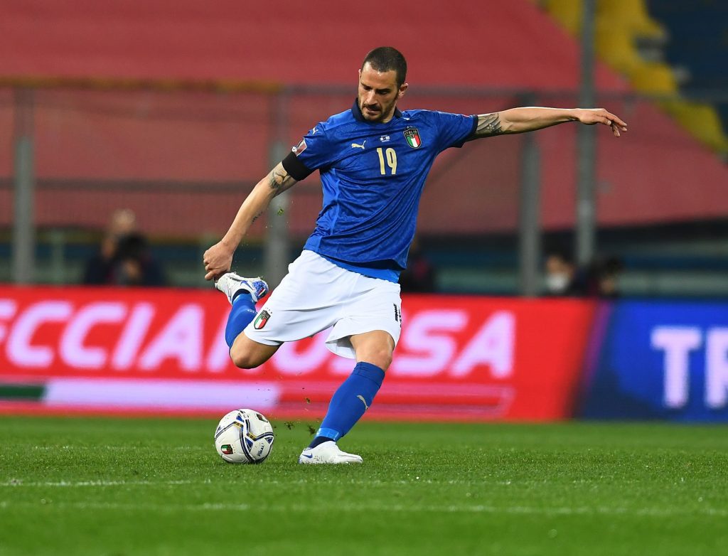 Leonardo Bonucci con la maglia Azzurra