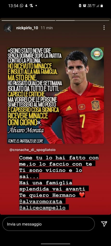 Il post di Nicolò Pirlo