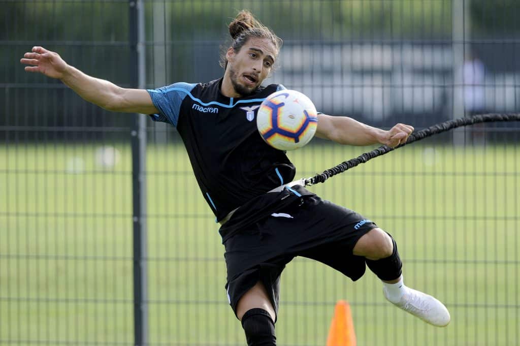 Caceres in allenamento con la Lazio