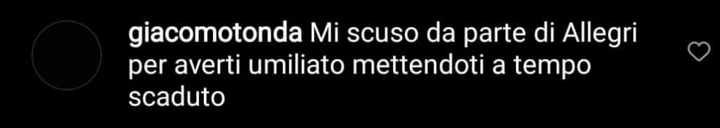 Commenti dei tifosi