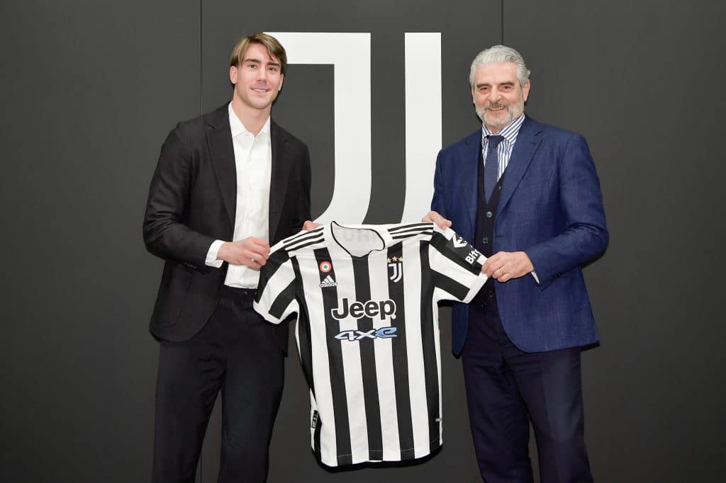 Dusan Vlahovic e Maurizio Arrivabene