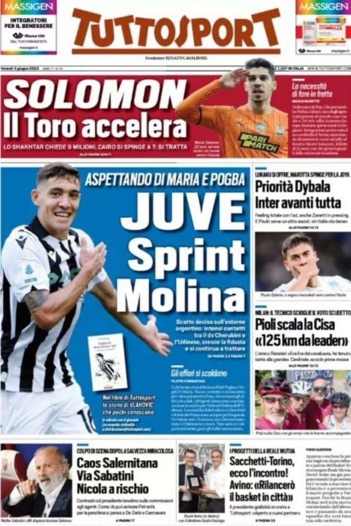 TuttoSport 3-06-22