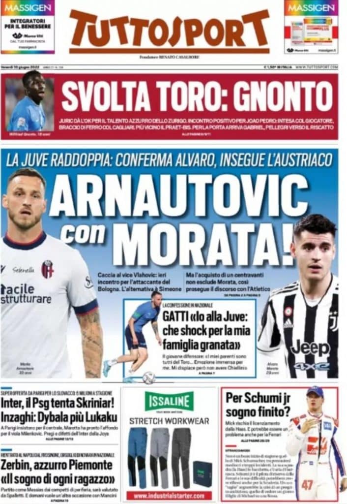 Tuttosport 10-06-22