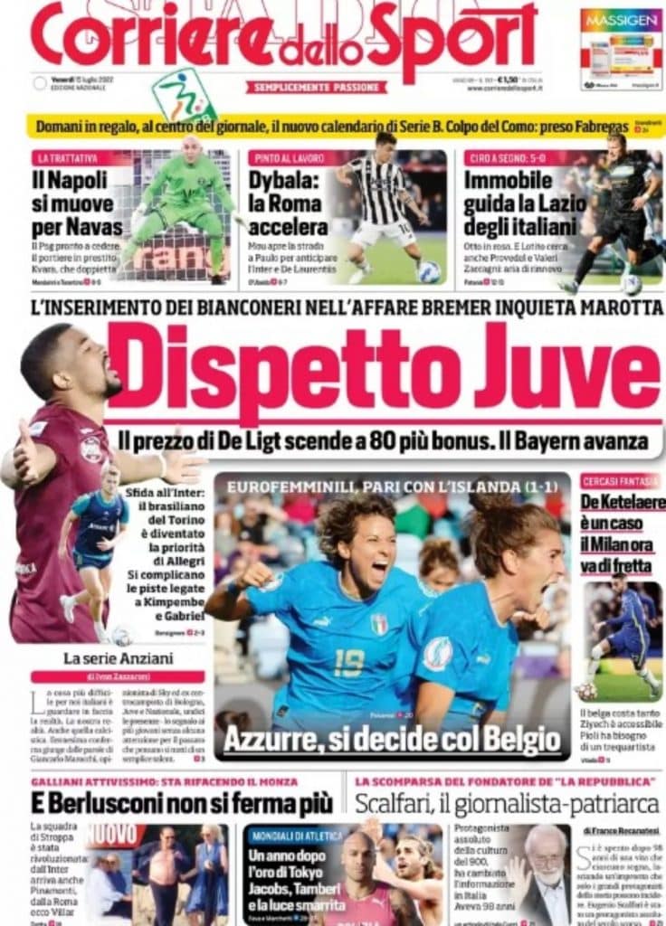 Corriere dello Sport 15-07-22