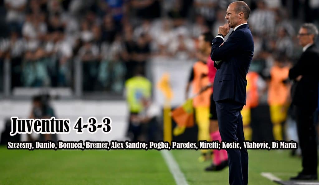 Il 4-3-3 di Allegri