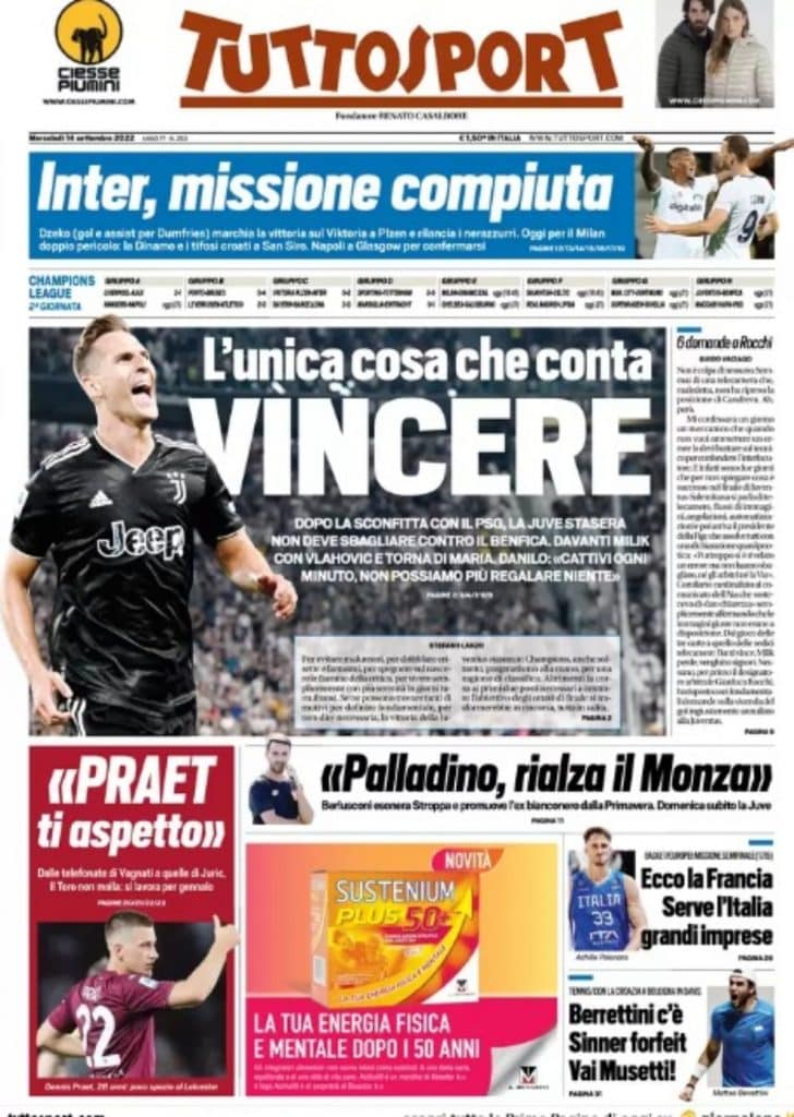 Tuttosport 14-09-22