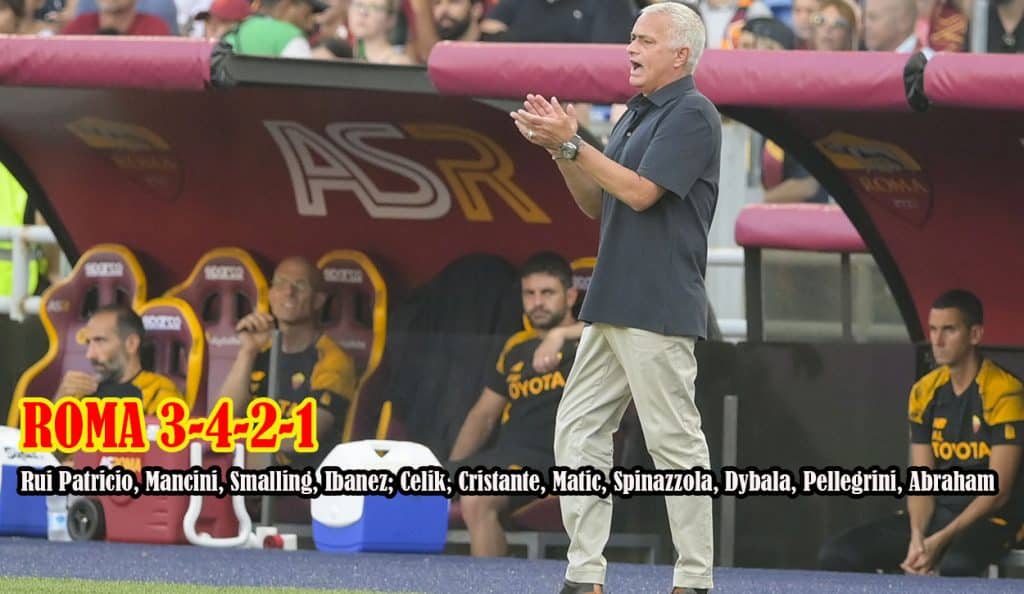 Il 3-4-2-1 di Mourinho