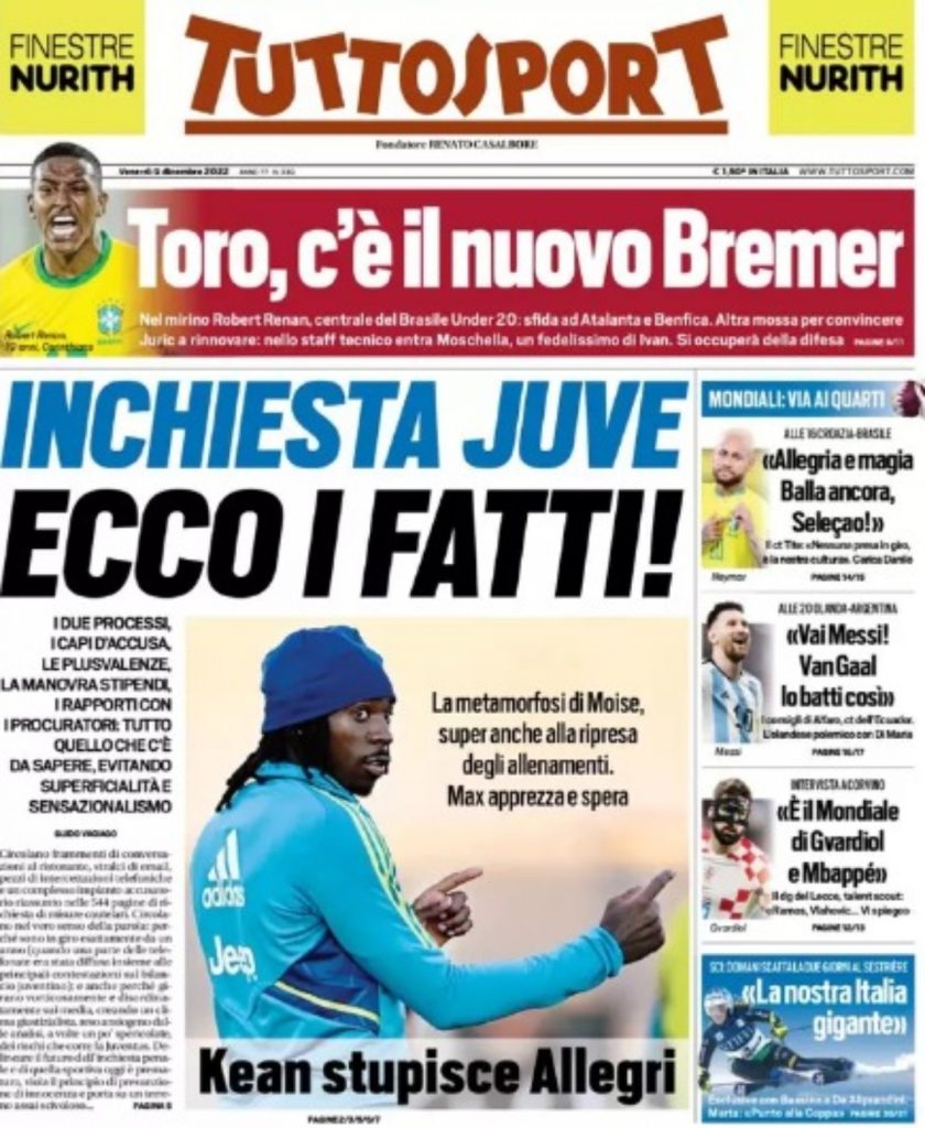 Tuttosport 9-12-2022