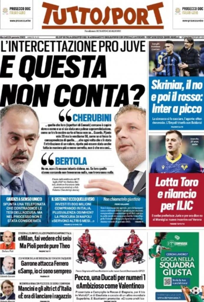 Tuttosport 24-1-2023