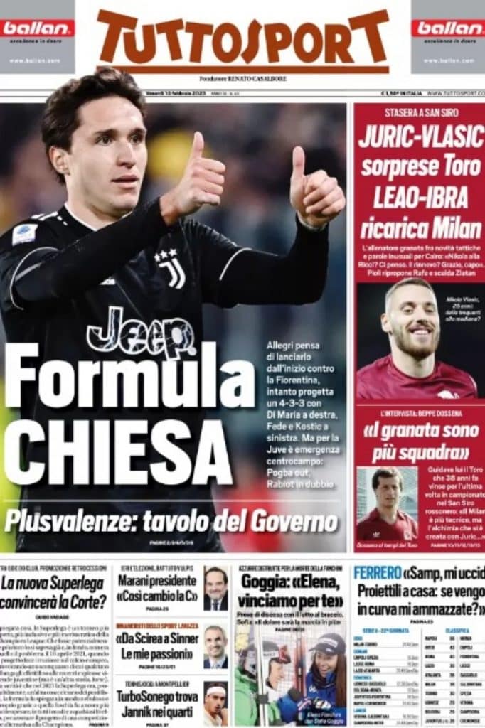 Tuttosport 10-2-2023