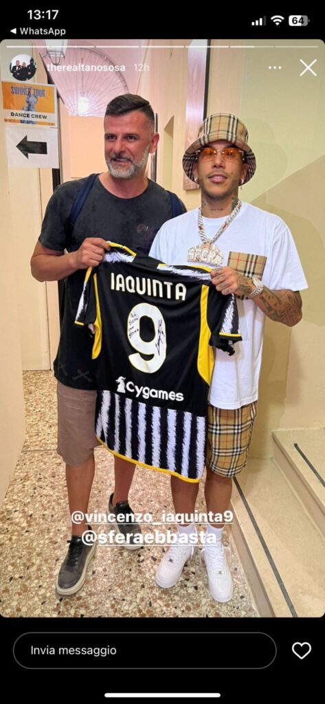 Iaquinta e Sfera Ebbasta