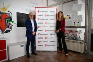 Juventus Chief Executive Officer Maurizio Scanavino Visits Save The Children Educational Hub