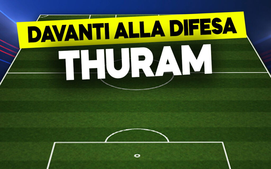 Thuram davanti alla difesa