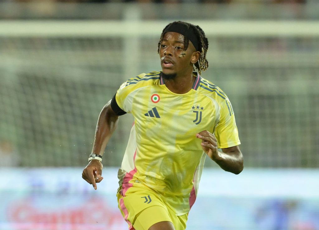 Il calciatore della Juventus Mbangula